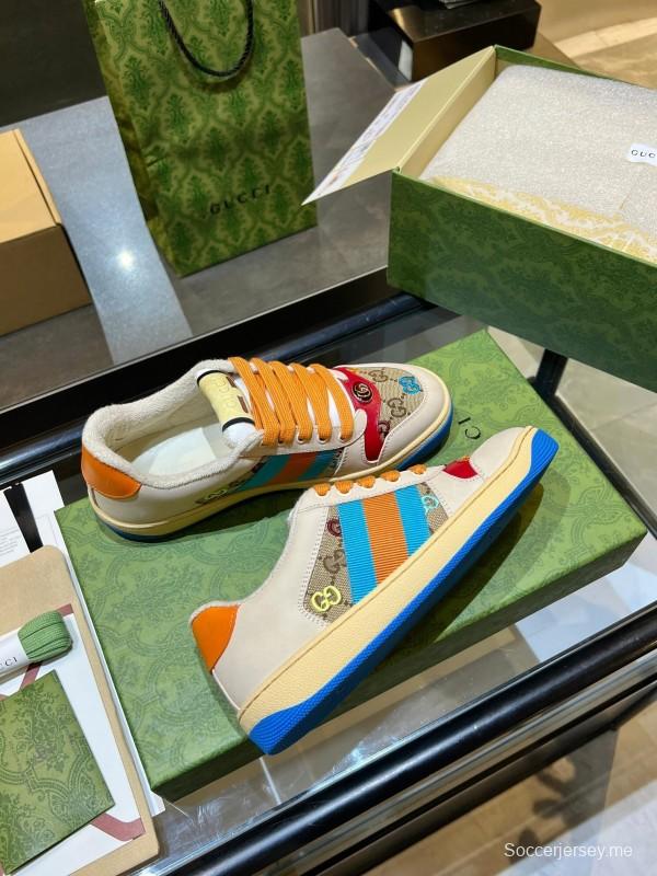 حذاء رياضي من غوتشي 2025 من مجموعة غوتشي 2025 بتصميم ريترو وميزات مريحة - AS00270