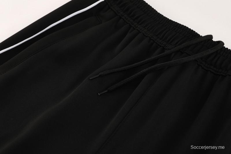 2025 أديداس 2025 جاكيت أديداس رمادي كامل بسحاب + بنطلون طويل