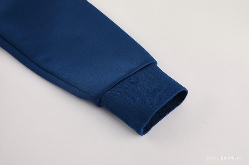 2025 أديداس أديداس جاكيت أزور أزرق أزرق أزرق كامل بسحاب + بنطلون طويل