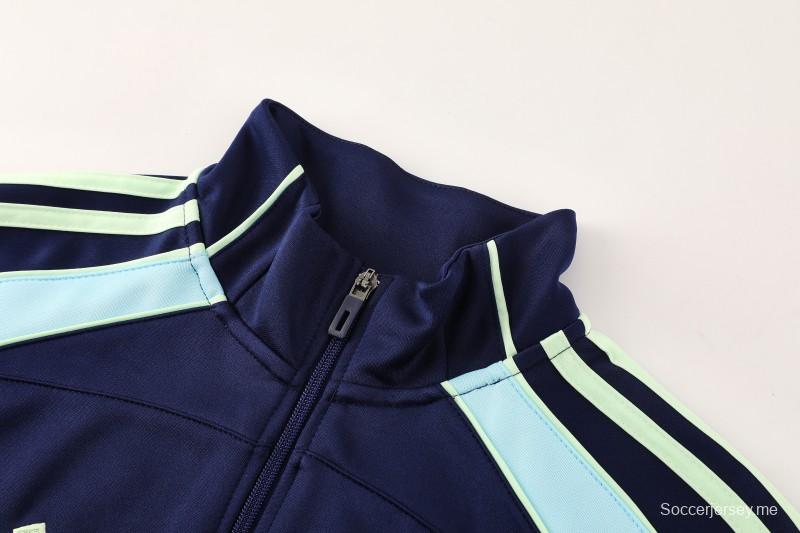 25/26 أجاكس أمستردام 25/26 جاكيت أمستردام أزرق داكن سحاب كامل سترة رياضية + بنطلون طويل