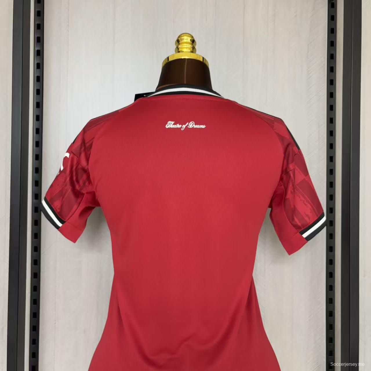 25/26 سيدات مانشستر يونايتد للسيدات قميص المنزل مانشستر يونايتد