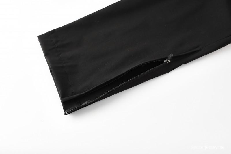 25/26 ريال بيتيس ريال بيتيس أبيض أسود أخضر سحاب كامل سترة رياضية + بنطلون طويل