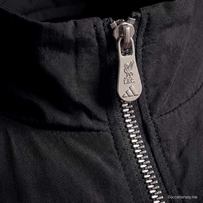 2026 سترة ليفربول السوداء الواقية من الرياح