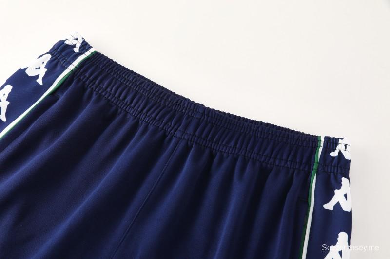 26/27 ريال بيتيس × كابا أزرق داكن  طقم رياضي مع سترة بسحاب كامل + بنطال طويل