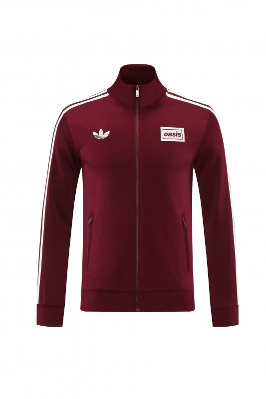 2026 Adidas x OASIS سترة بزر سحاب كامل + بنطال طويل