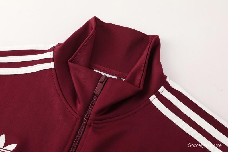 2026 Adidas x OASIS سترة بزر سحاب كامل + بنطال طويل