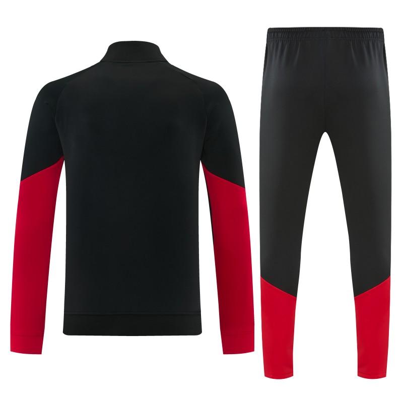 26/27 ألمانيا  طقم رياضي ألماني باللون الأسود مع سترة بسحاب كامل + بنطال طويل