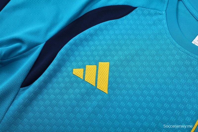 26/27 إسبانيا - قميص أزرق فاتح بأكمام قصيرة + شورت كرة قدم