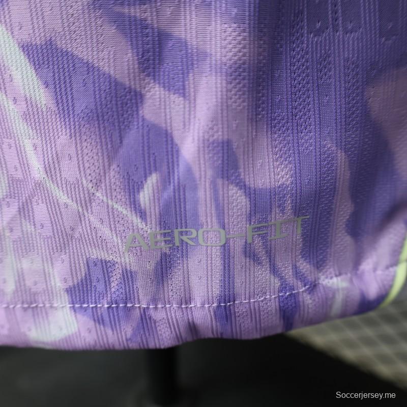 قميص اللاعب رقم 2027، قميص كوري جنوبي خارجي أرجواني بنقشة زهور