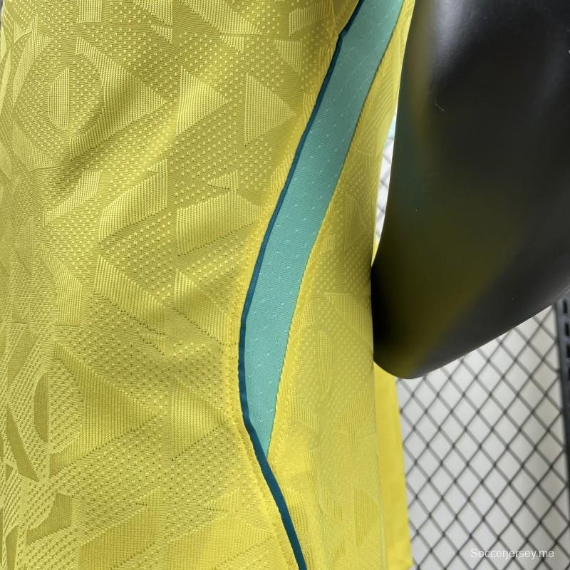 قميص البرازيل الرجالي الرسمي للمباريات على أرضها في كأس العالم 2026 (نسخة اللاعبين)