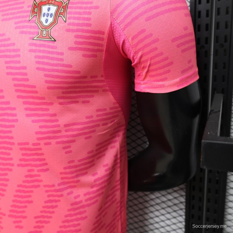 قميص المنتخب البرتغالي الثالث باللون الوردي، الإصدار الخاص، إصدار اللاعب 2026