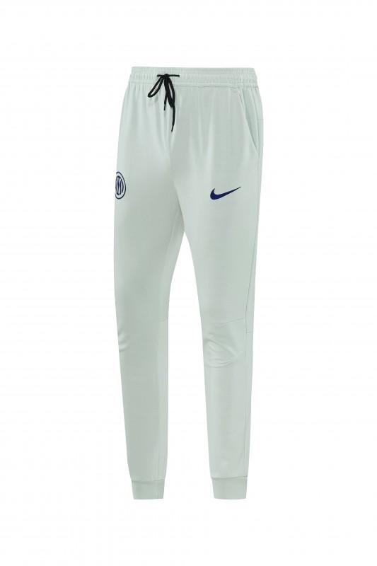 26/27 بدلة رياضية من إنتر ميلان بلون أخضر فاتح مع سحاب كامل وغطاء للرأس + بنطال طويل