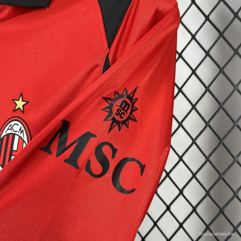 قميص ميلان الرابع للرجال بمناسبة موسم 2026/27 بأكمام طويلة