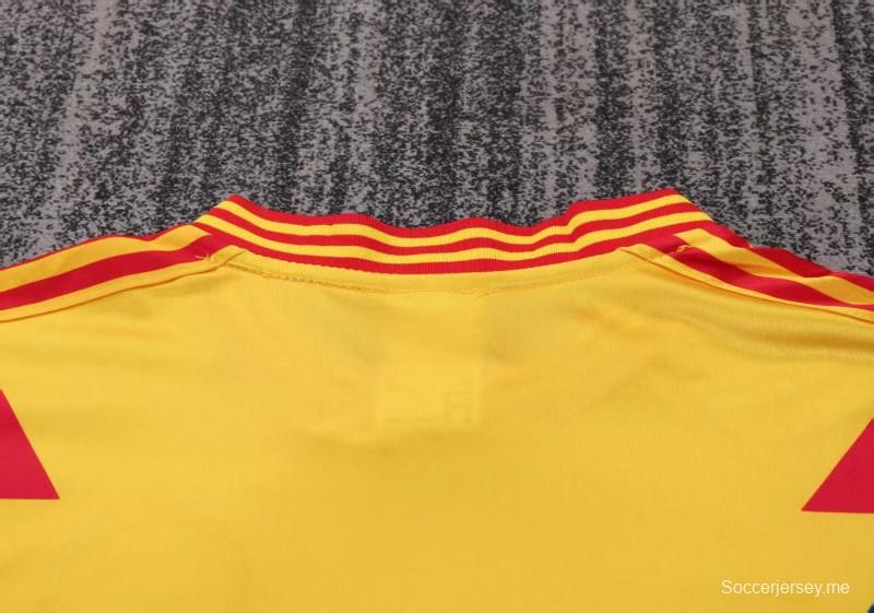 قميص كولومبيا الرسمي للمنتخب الوطني من طراز ريترو 1990