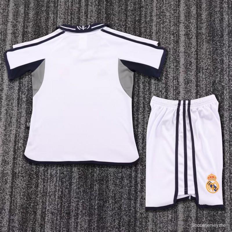 قميص ريال مدريد الرئيسي للأطفال طراز ريترو 00/01