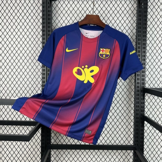قميص برشلونة للرجال طراز 2025/26 بالتعاون مع أوليفيا رودريغو، إصدار محدود