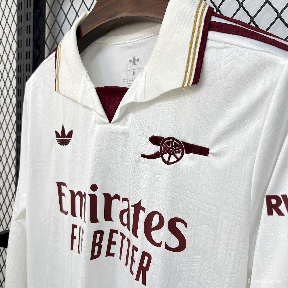 2025/26 قميص رجالي بأكمام طويلة للرجال من أرسنال الثالث