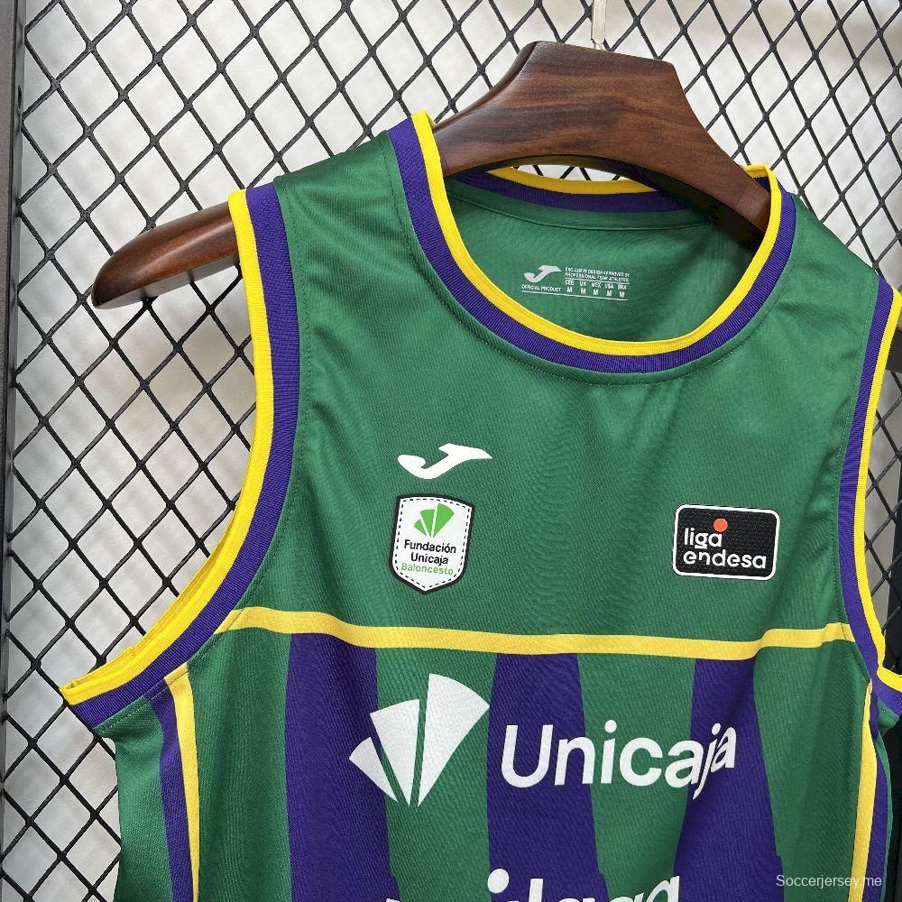 2025/26 قميص كرة السلة المنزلي مالاجا بالونسيستو للرجال
