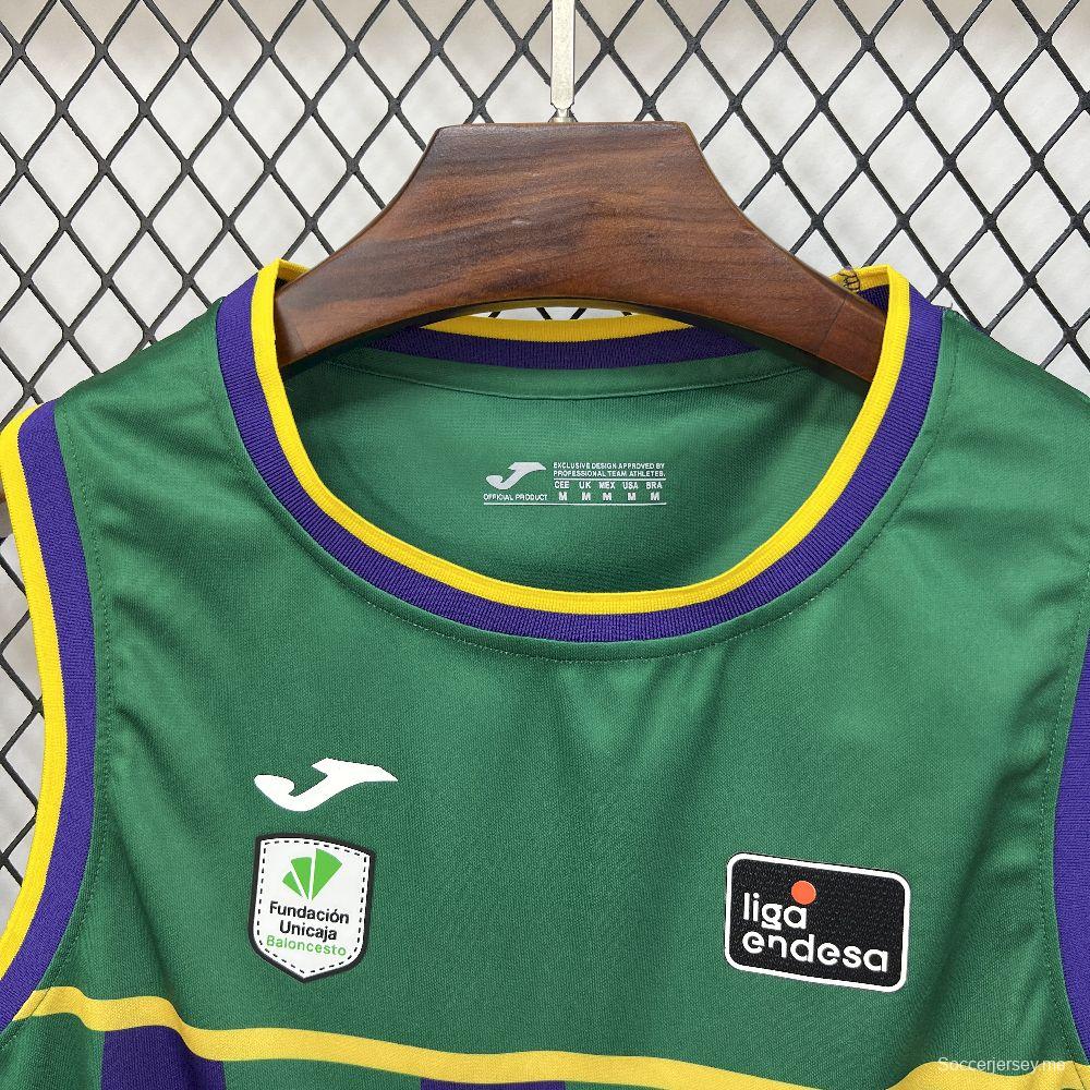 2025/26 قميص كرة السلة المنزلي مالاجا بالونسيستو للرجال