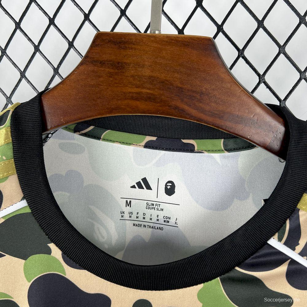 2025/26 قميص مموّه للرجال AD X BAPE كامو