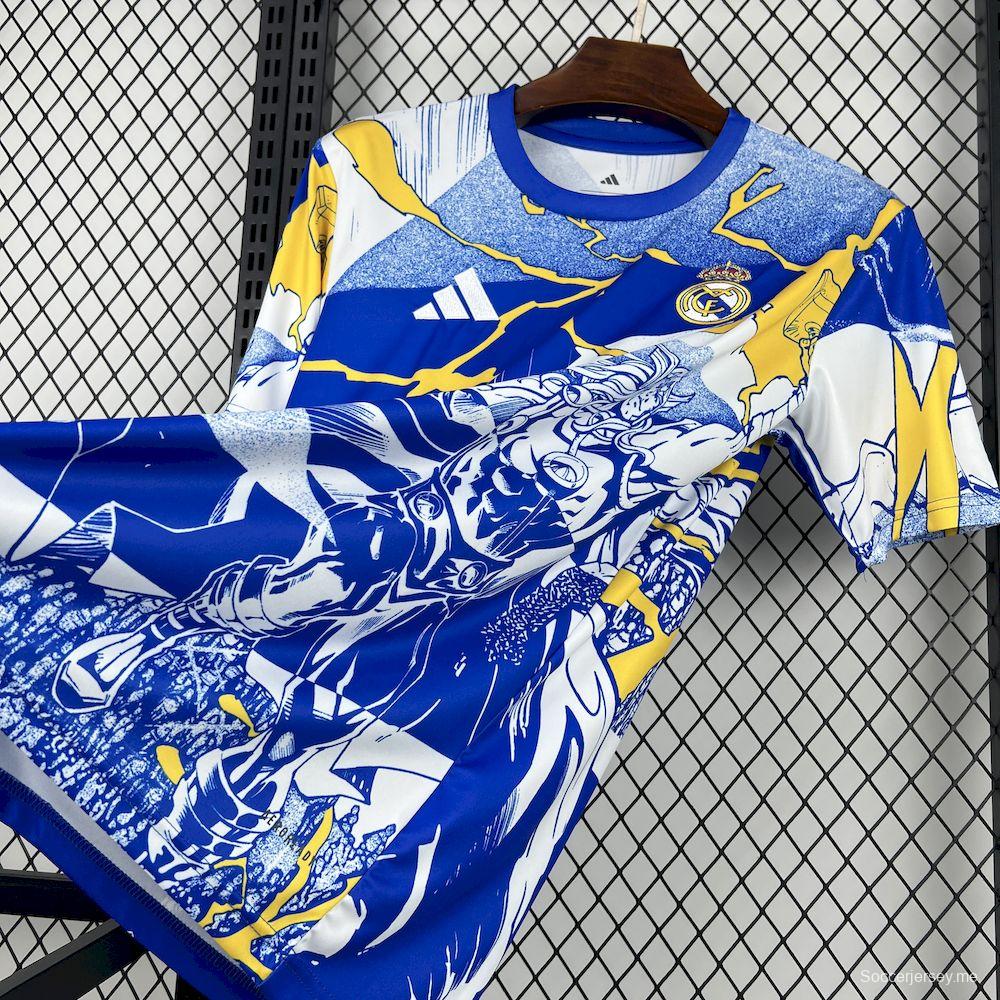 قميص ريال مدريد للرجال لموسم 2025/2026 قبل المباريات