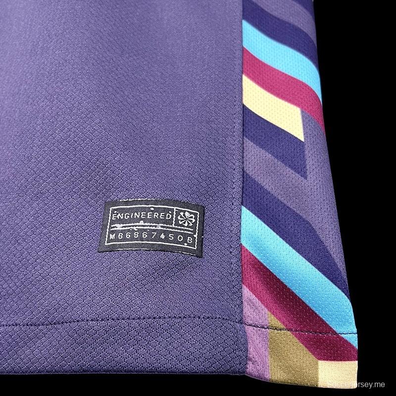 2024 إنجلترا 2024 قميص إنجلترا أزرق اللون الأزرق
