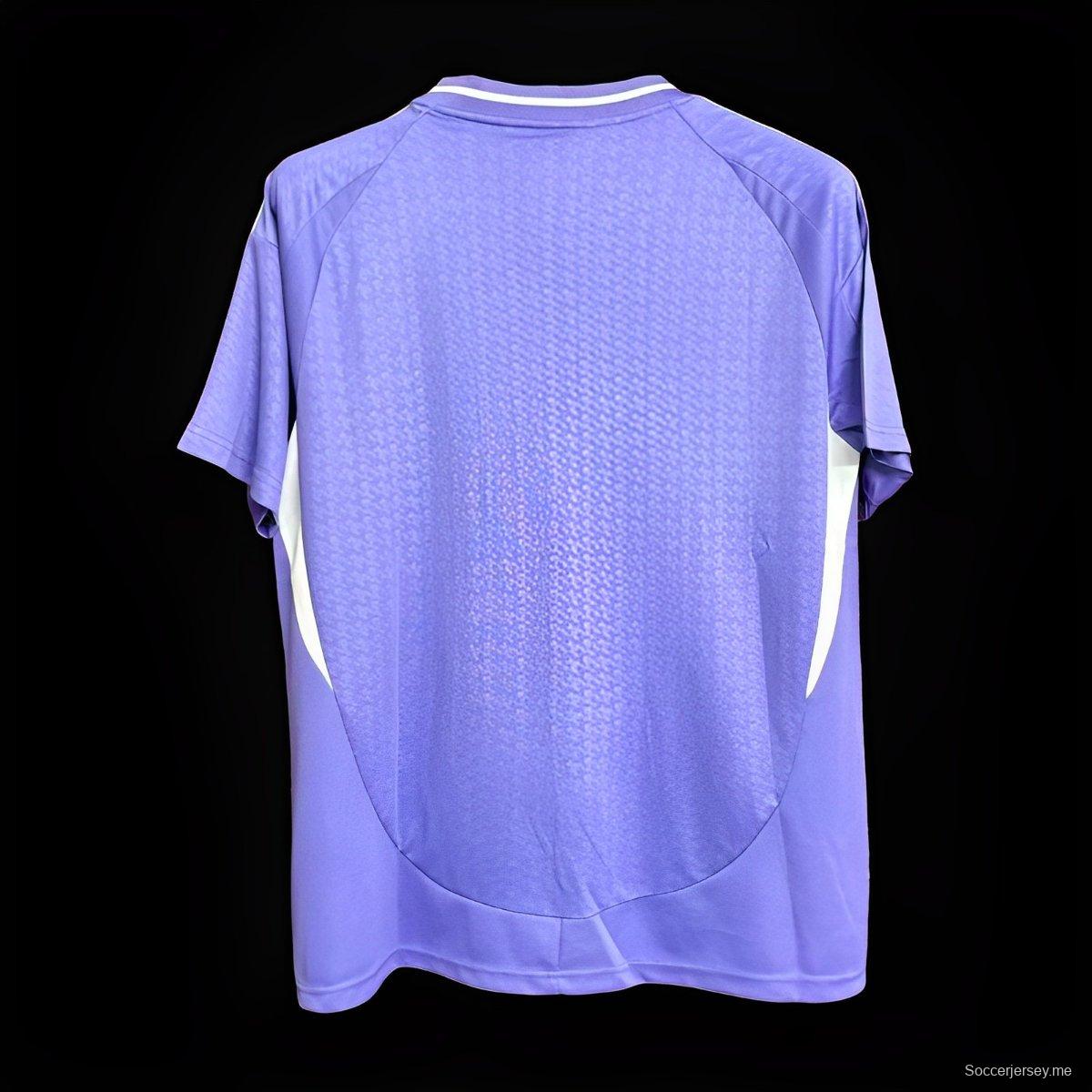 24/25 قميص ريال مدريد خارج الديار بنفسجي اللون الأرجواني
