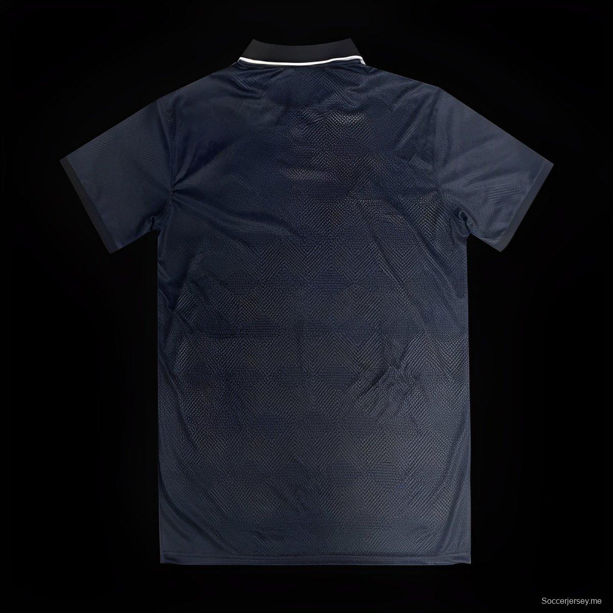 2024 ألمانيا 2024 قميص بولو جيرسي أسود
