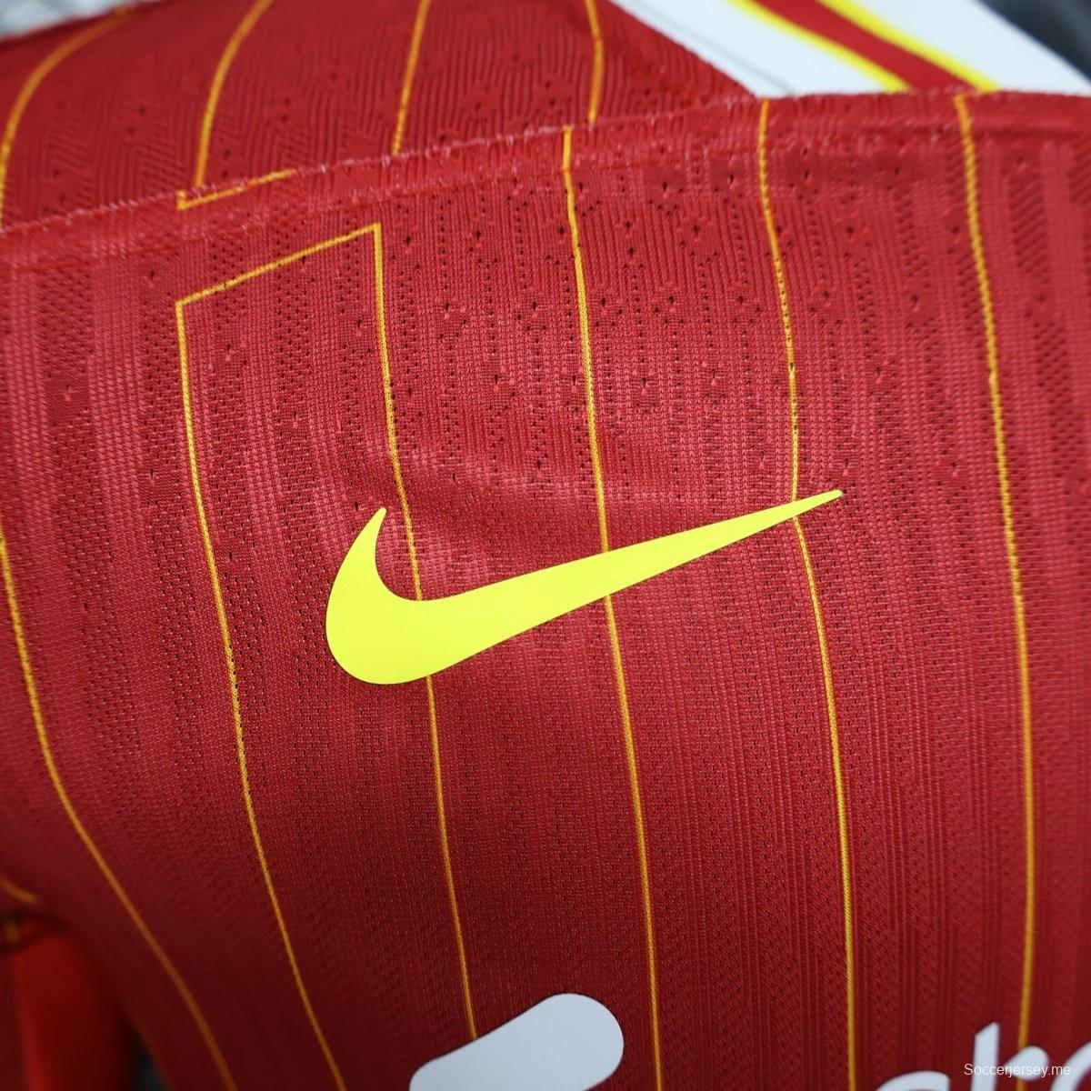 إصدار اللاعب 24/25 قميص بأكمام طويلة الأكمام لليفربول هوم 24/25
