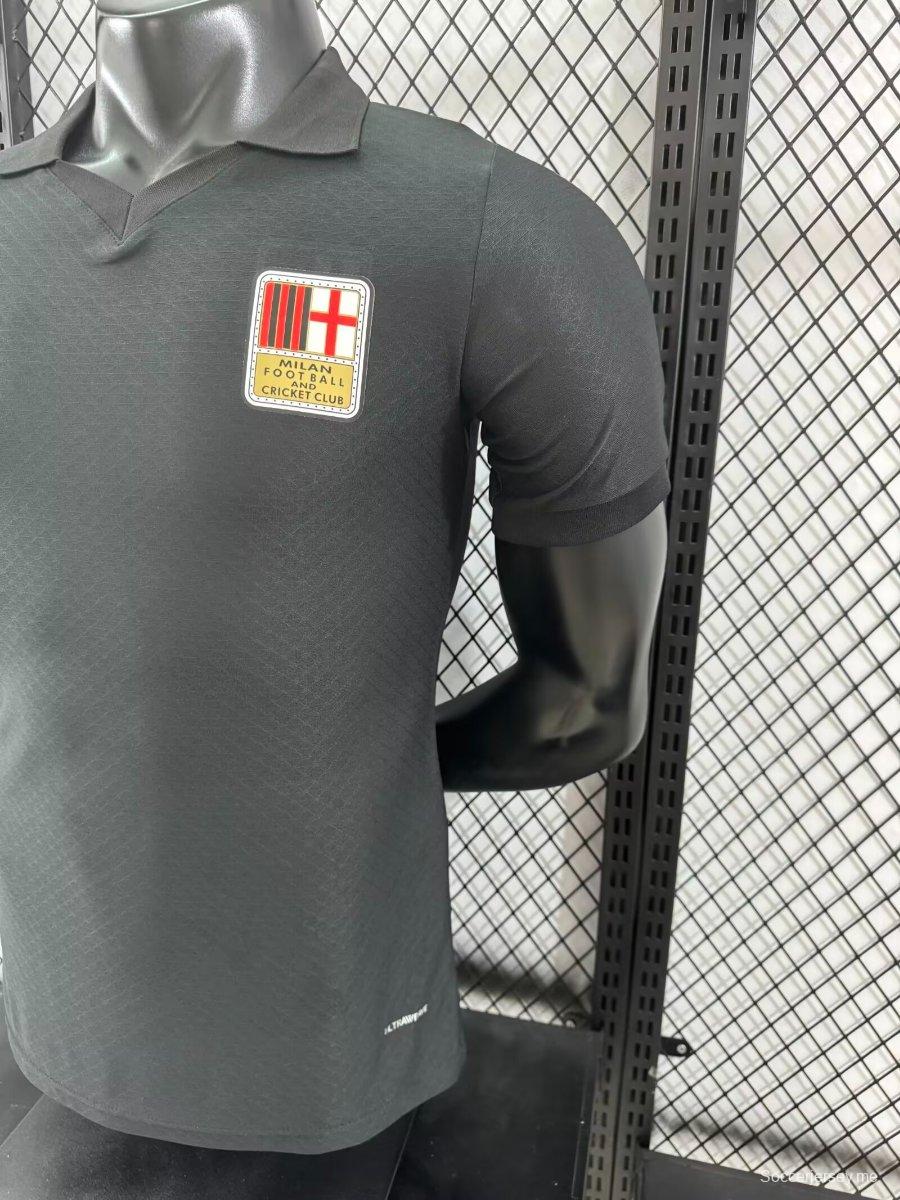 نسخة اللاعب 24/25 قميص أسود بمناسبة الذكرى 125 لميلان 24/25