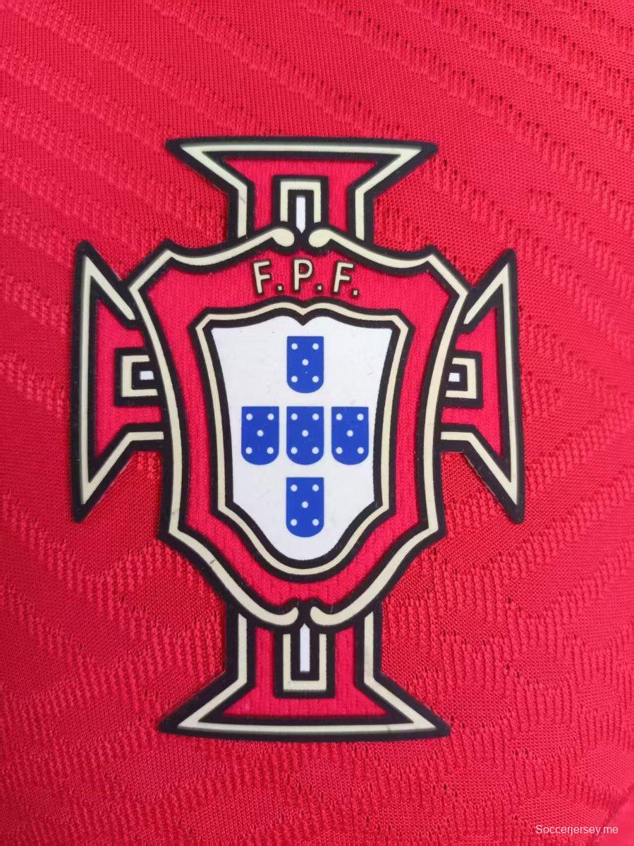 إصدار اللاعب 2024 قميص بولو أحمر برتغالي 2024