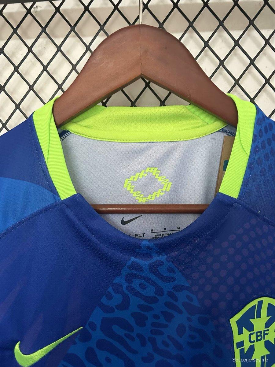 2025 البرازيل 2025 قميص أزرق خارجي أزرق