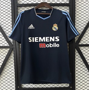 03/04 قميص ريترو ريال مدريد ريترو خارج الديار 03/04