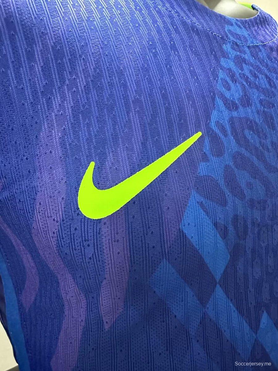 إصدار اللاعب 2025 قميص البرازيل الأزرق خارج الديار 2025