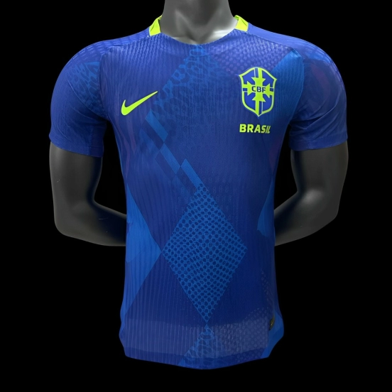 إصدار اللاعب 2025 قميص البرازيل الأزرق خارج الديار 2025