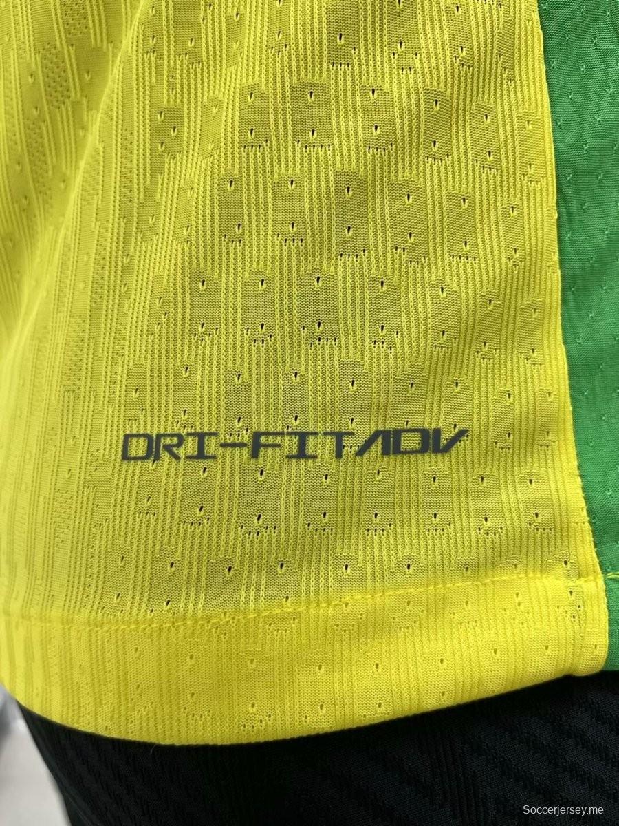 إصدار اللاعب 2025 قميص بأكمام طويلة الأكمام للبرازيل 2025