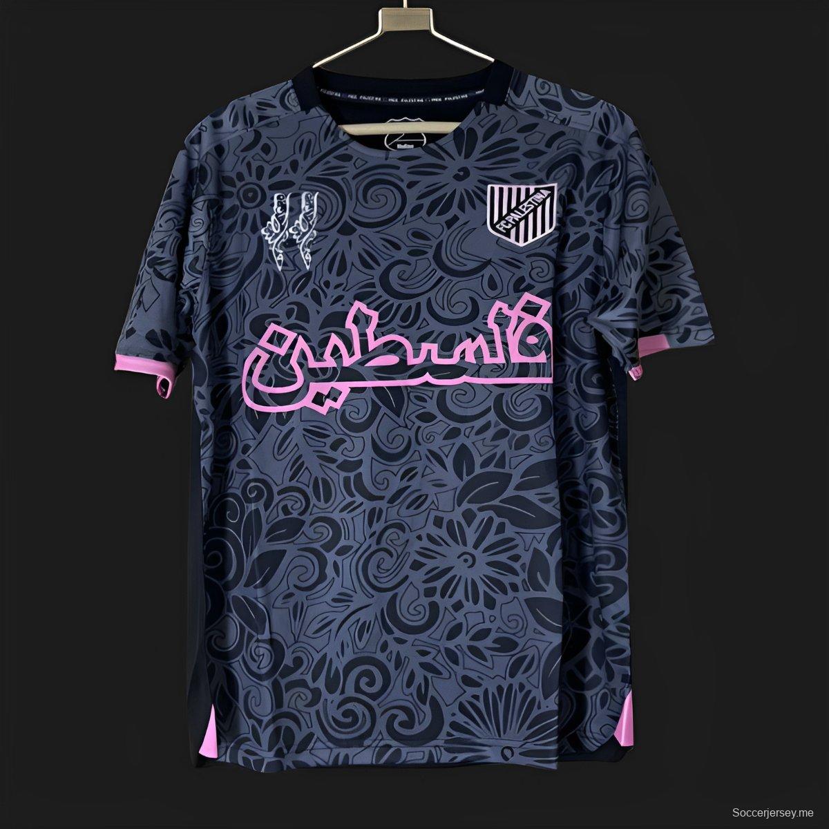 25/26 قميص إف سي بالستينا X فرح عزام كولاب أسود اللون