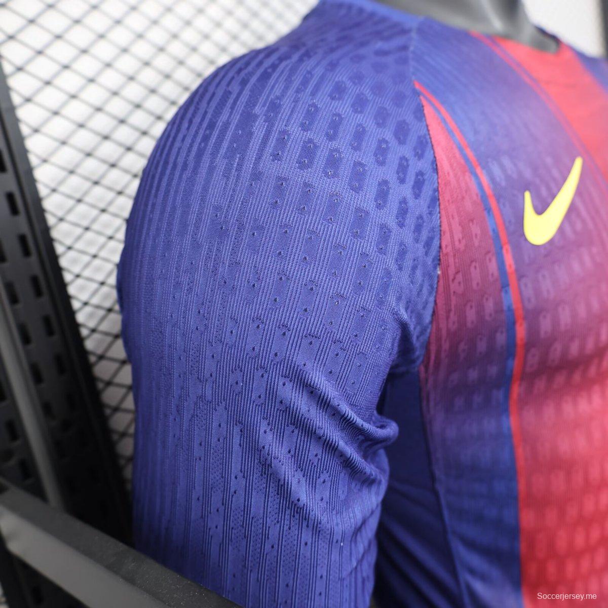 نسخة اللاعب 25/26 قميص بأكمام طويلة الأكمام من برشلونة