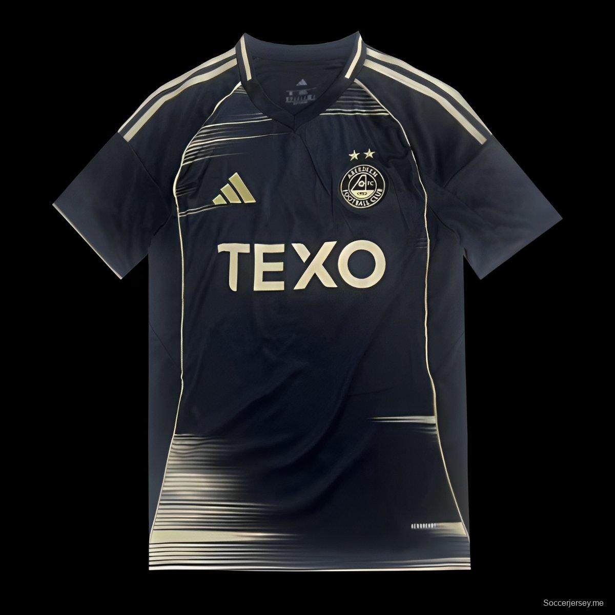 25/26 قميص أبردين Aberdeen Away الأسود