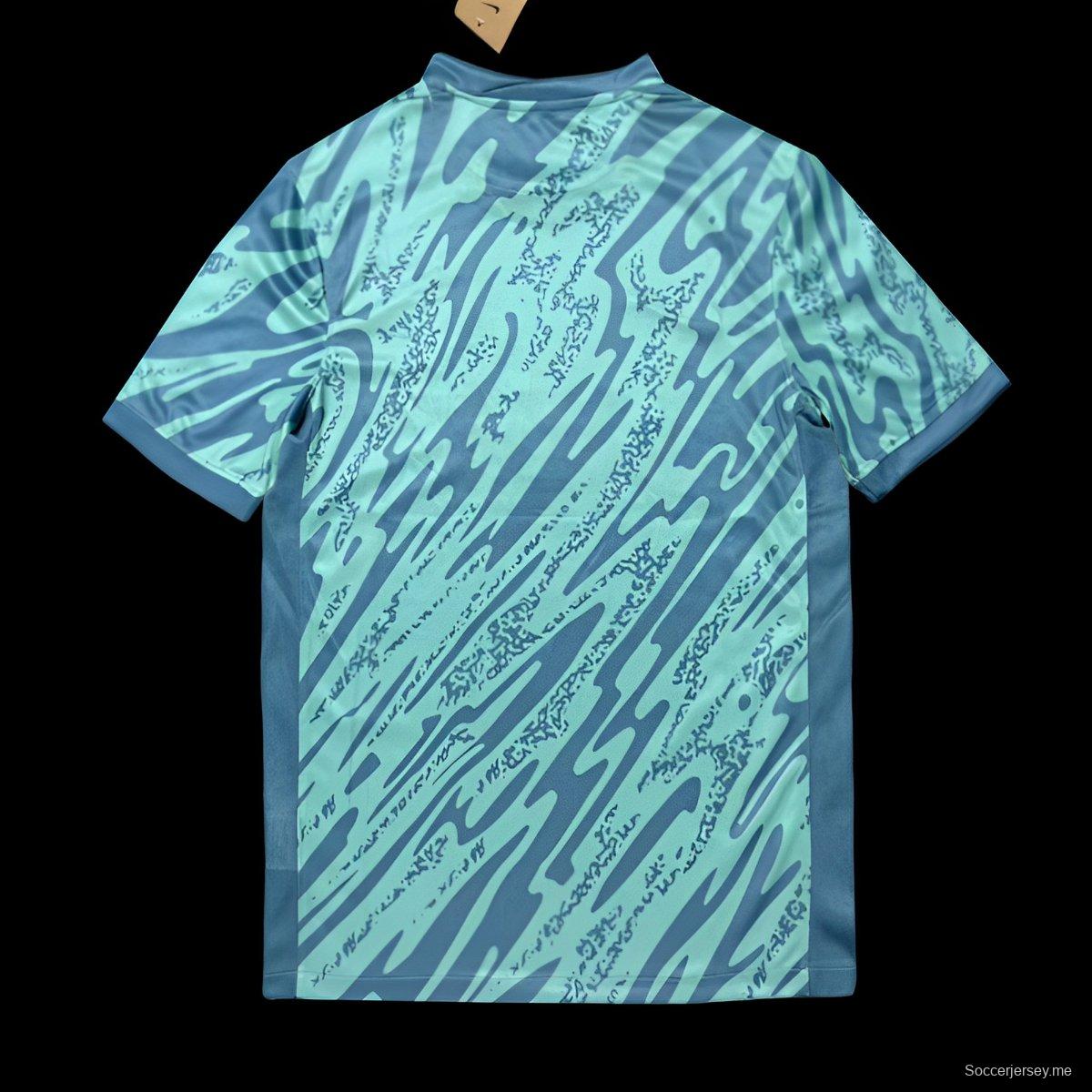 25/26 سبورتينج سي بي أخضر نعناعي مع قميص رياضي بنقشة الموجة