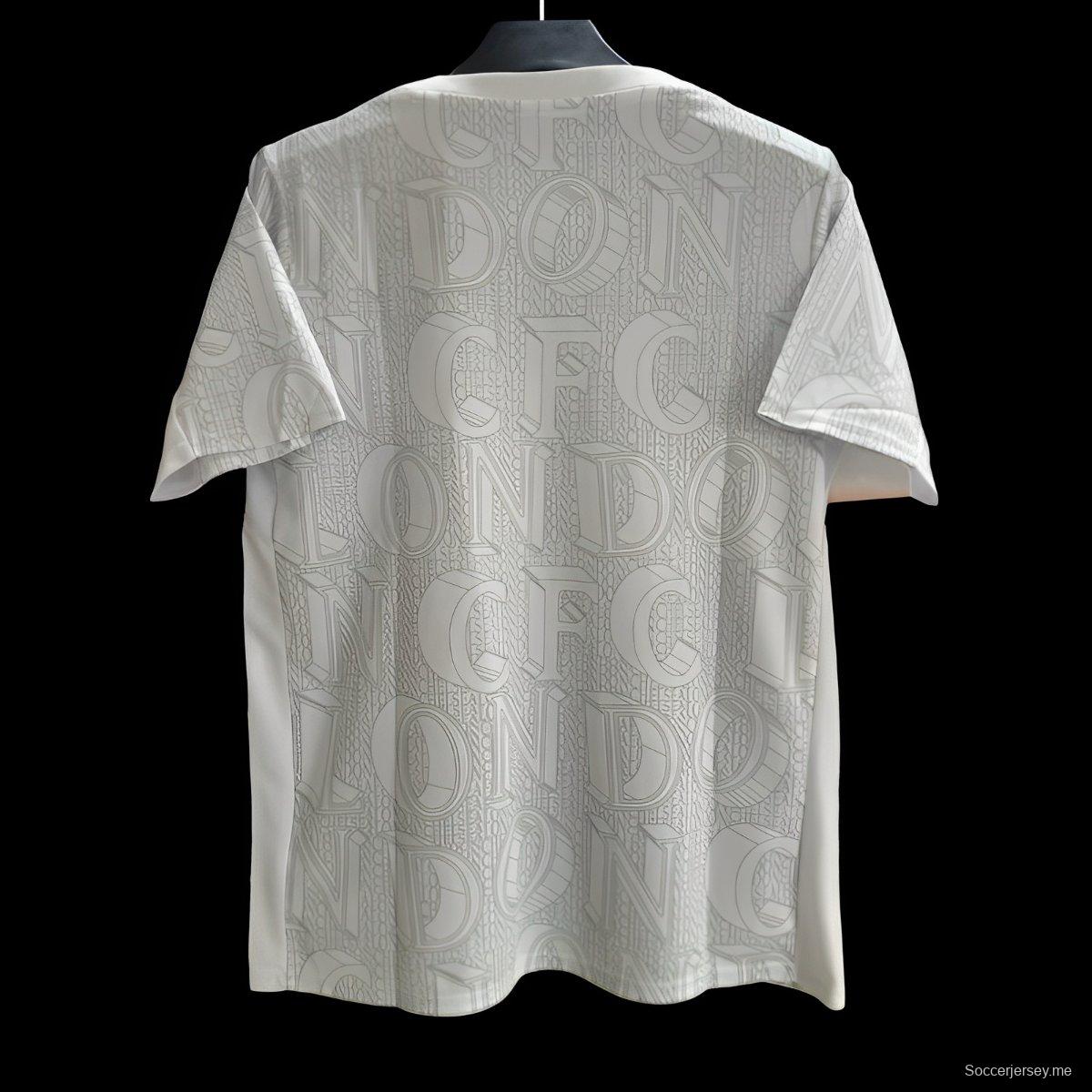 قميص تشيلسي قبل المباراة 25/26 قميص تشيلسي قبل المباراة LONDON نمط الطباعة