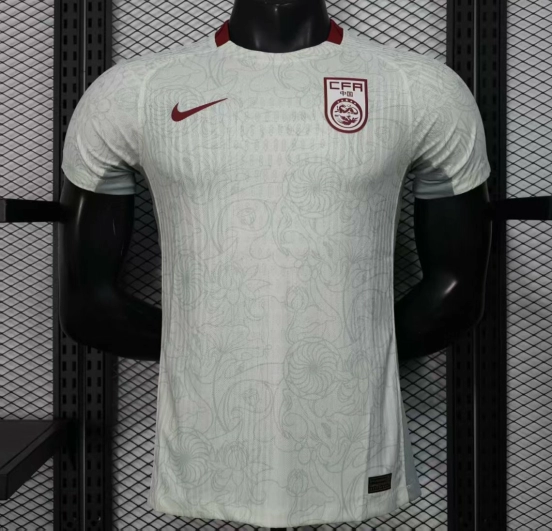 إصدار اللاعب 2025 قميص أبيض أبيض خارجي صيني 2025
