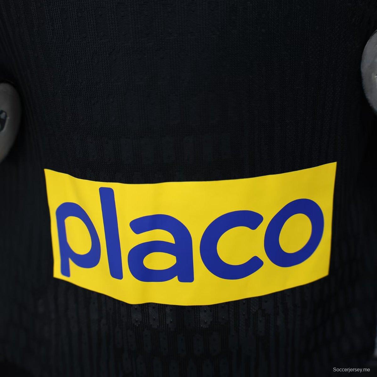 إصدار اللاعب 25/26 قميص نادي سانتوس لكرة القدم أسود بنقشة هندسية