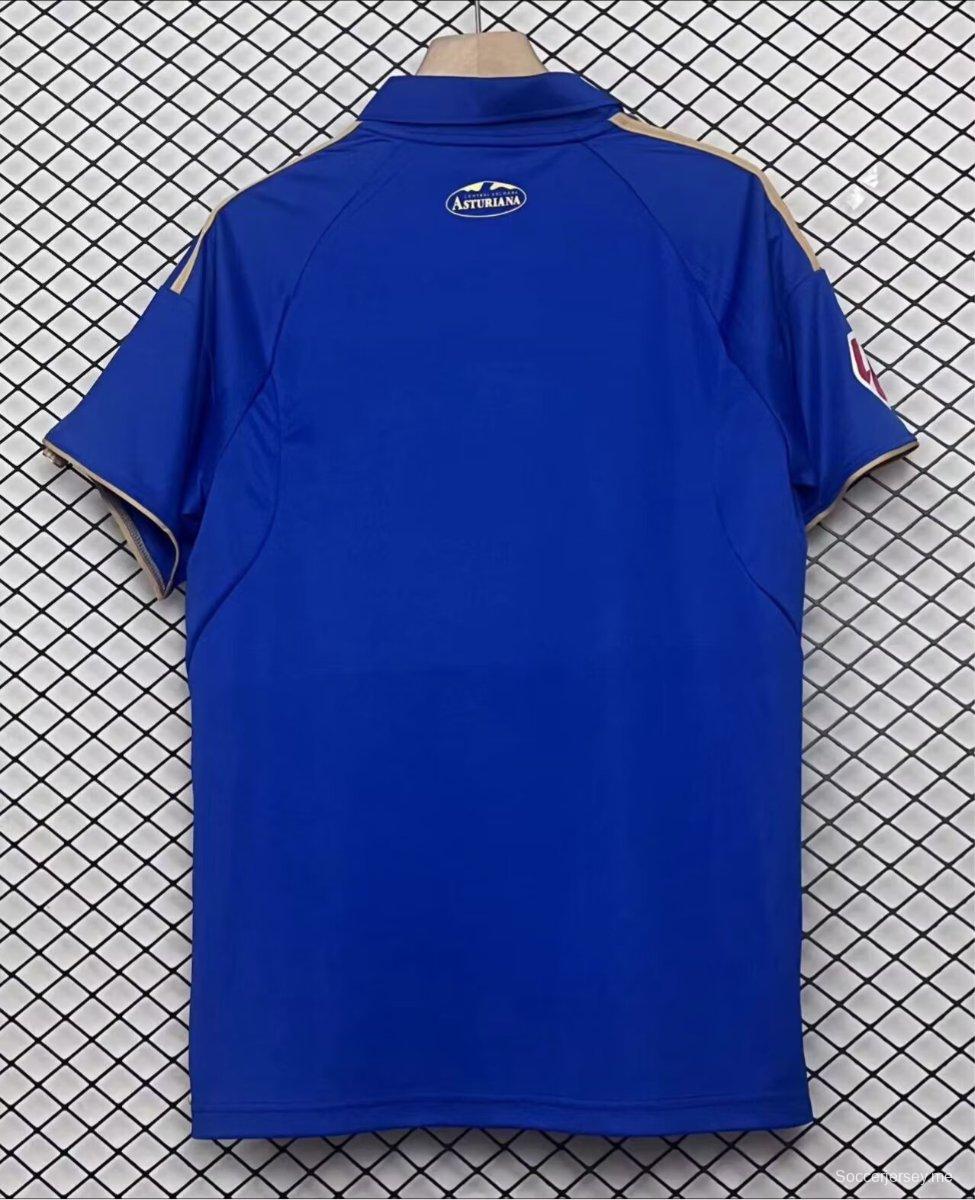 25/26 قميص ريال أوفييدو المئوي الأزرق الأساسي