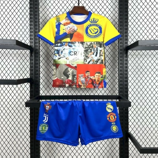 2025/26 طقم كريستيانو رونالدو أول كلوب كلوب ميكس للأطفال