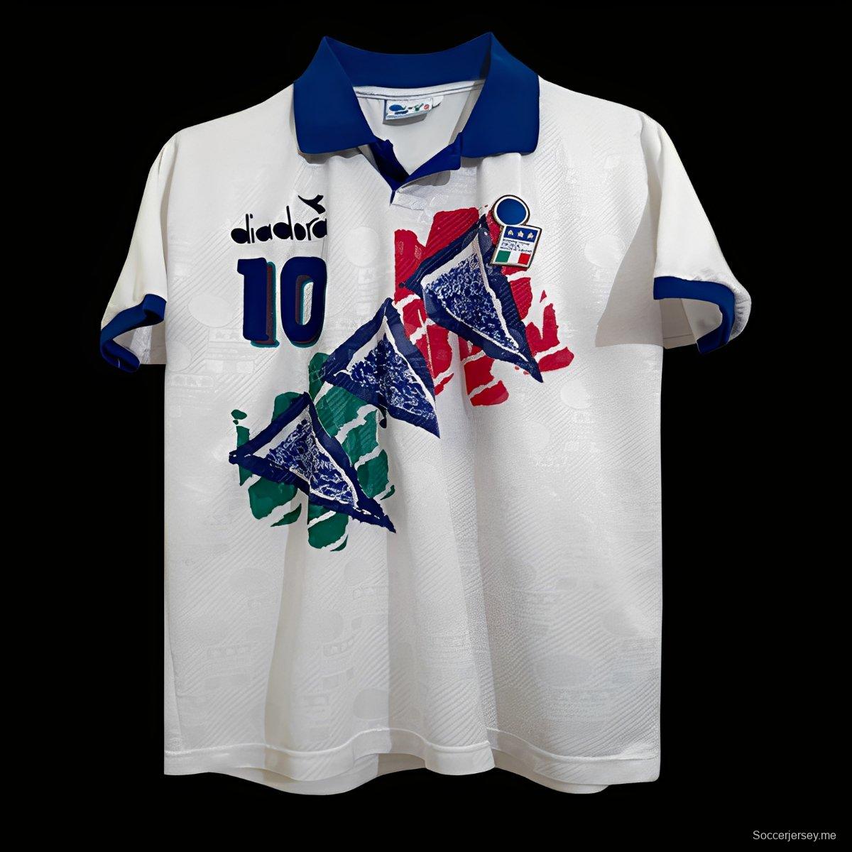 قميص ريترو 1994 إيطاليا ديادورا لاعب التدريب الخاص روبرتو باجيو 1994
