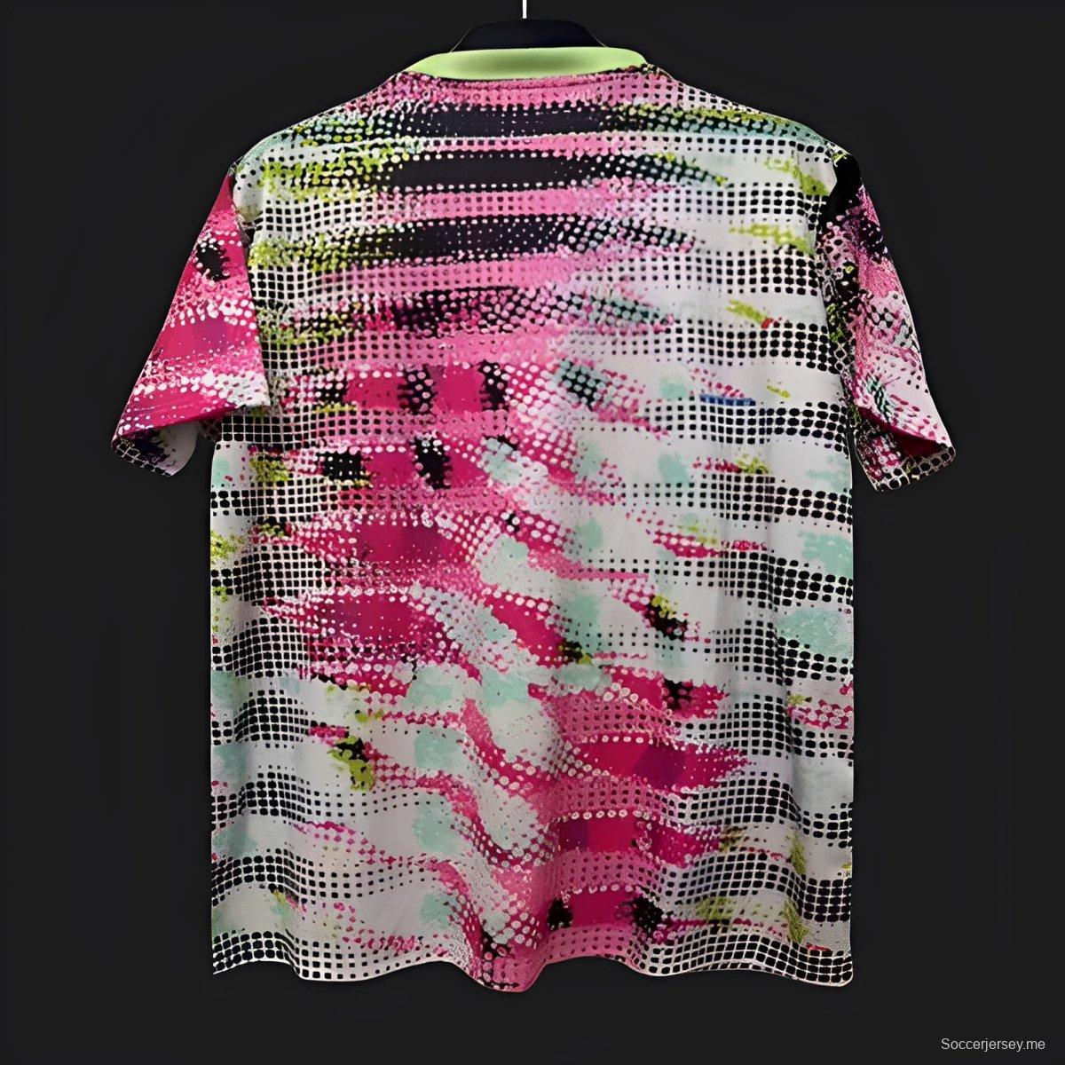 25/26 قميص سيلتيك متعدد الألوان بنمط تمويه رقمي قبل المباراة