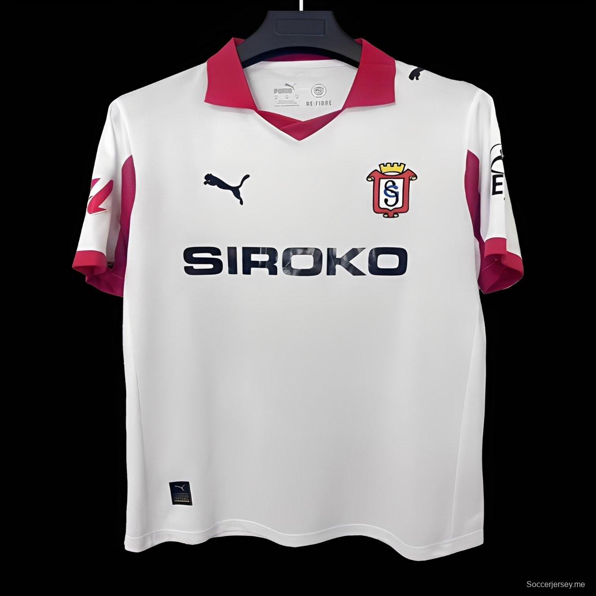 25/26 قميص سبورتينج خيخون الثالث الأبيض