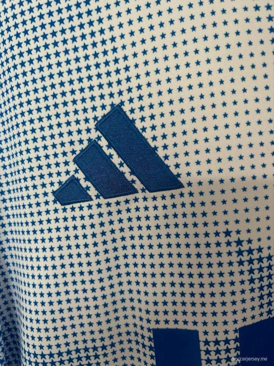 قميص الولايات المتحدة الأمريكية 2026 أزرق/أبيض قبل المباراة