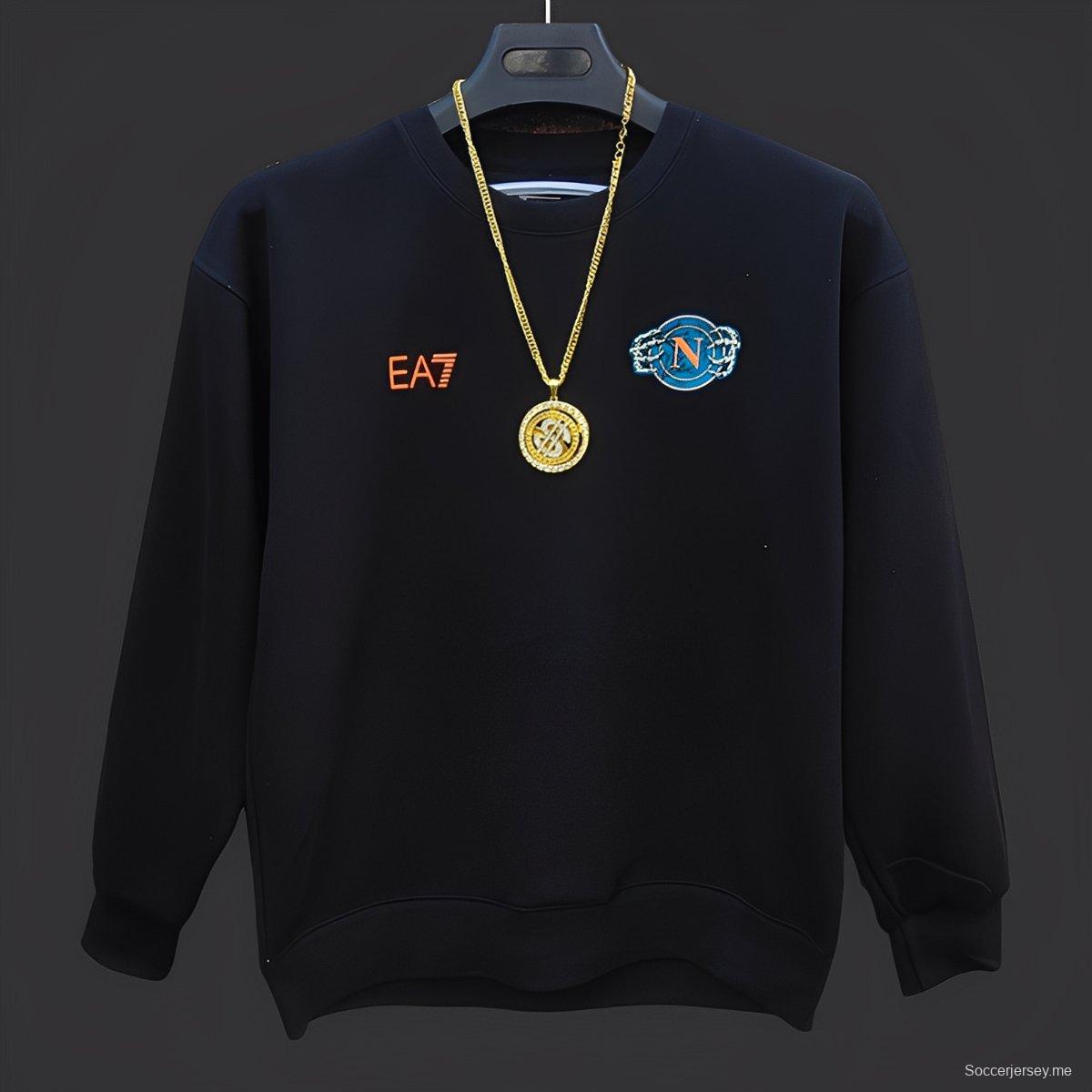 25/26 نابولي 25/26 قميص هالوين أسود يتوهج في الظلام